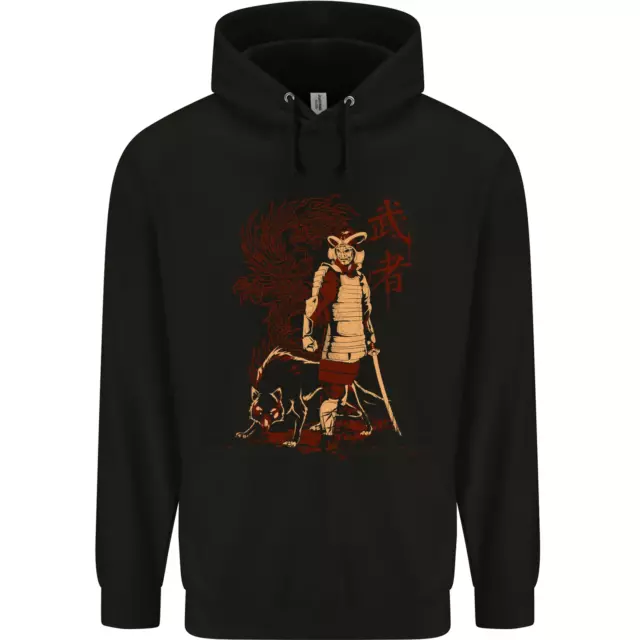 Felpa con cappuccio bambini Dragon Warrior Wolf Dragon Samurai MMA bambini