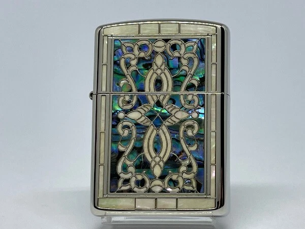Zippo Oil Lighter Shell Heritage Diano Silver Armor Case Japan