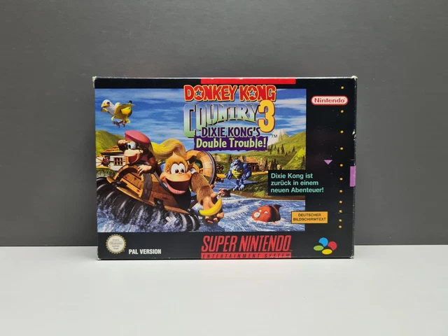 DONKEY KONG COUNTRY 3 Dixie Kongs Double Trouble Super Nintendo Snes