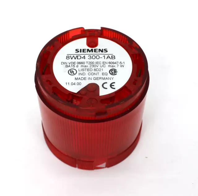 Siemens 8WD4 300-1AB Rouge Pile Lumière