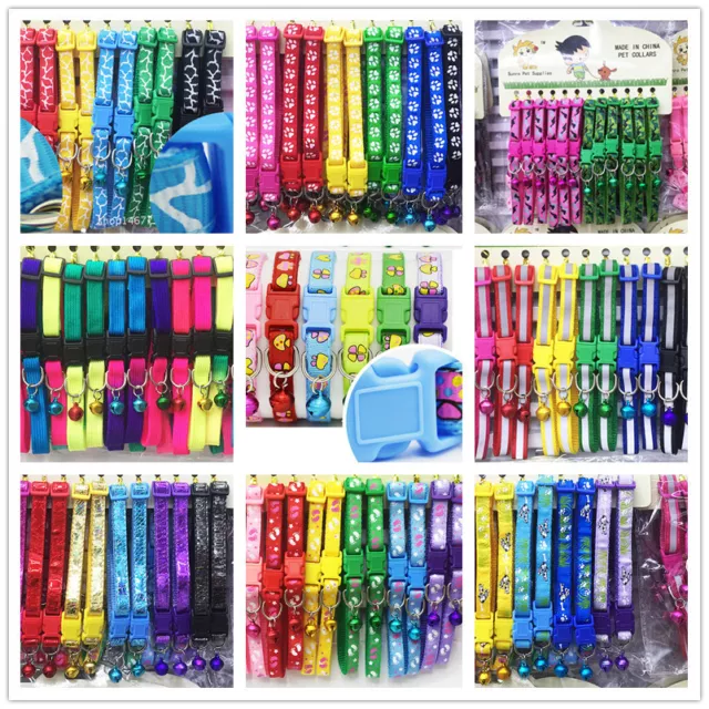 108 PCS Lot  Wholesale Small Dog Collar Pet Puppy Cat Kitty Necklace Collars