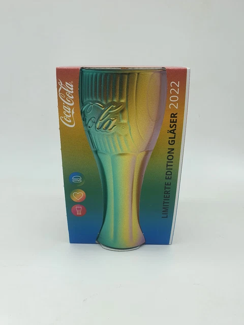 MCDELIVERY REGENBOGENGLAS 2022 Mc Donalds Coca Cola Glas Neu & OVP