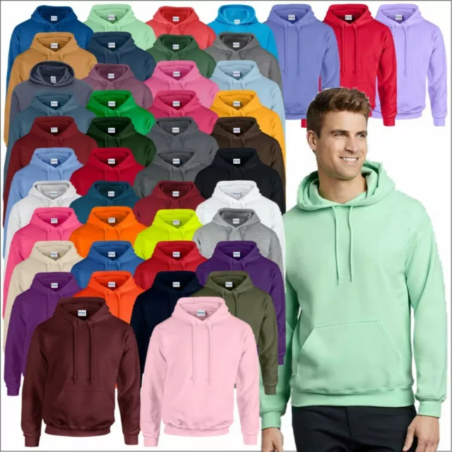 Unisex Plain Pullover Hoddie Sweatshirt Fleece Top  Hooded Jumper M-XL HOODIE
