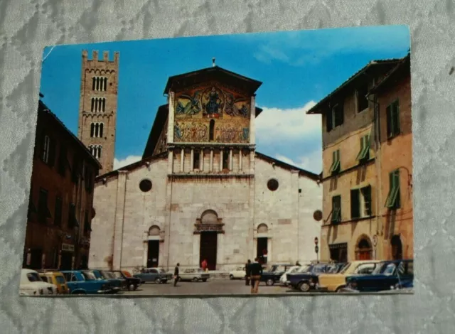 Cartolina Lucca S. Frediano Animata Viaggiata 1977