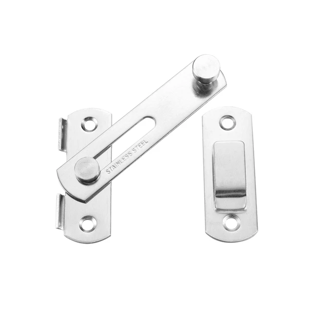 4" Stainless Steel Gate Latches Safety Flip Sliding Barn Door Bolt Latch Lock
