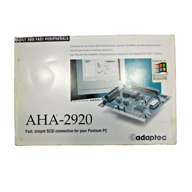 Scheda Adattatore Adaptec AHA-2940 U PCI Ultra SCSI Usata Adaptec Controller Card AHA-2940 U PCI-SCSI - Scheda Adattatore Ultra SCSI Per PC, Usato Ma Funzionante Ace Pro - Foto 11