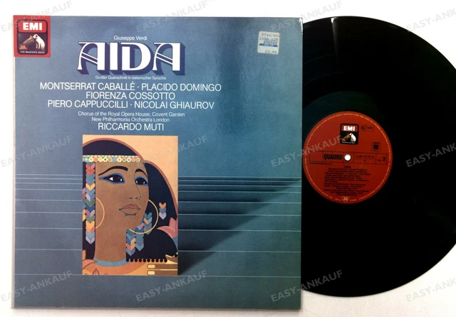Giuseppe Verdi - Aida (Grosser Querschnitt In Italienischer Sprache) GER LP '