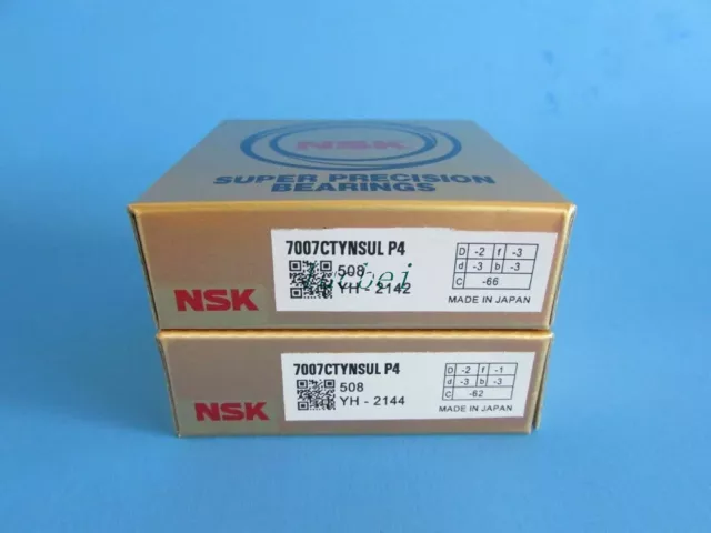 1 pz per NSK 7007CTYNSULP4 cuscinetti angolari a contatto super precisione nuovi