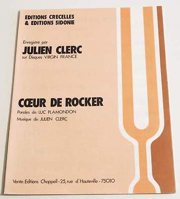 70's RODA-GIL Ca Fait Pleurer Partition vintage sheet music JULIEN CLERC 