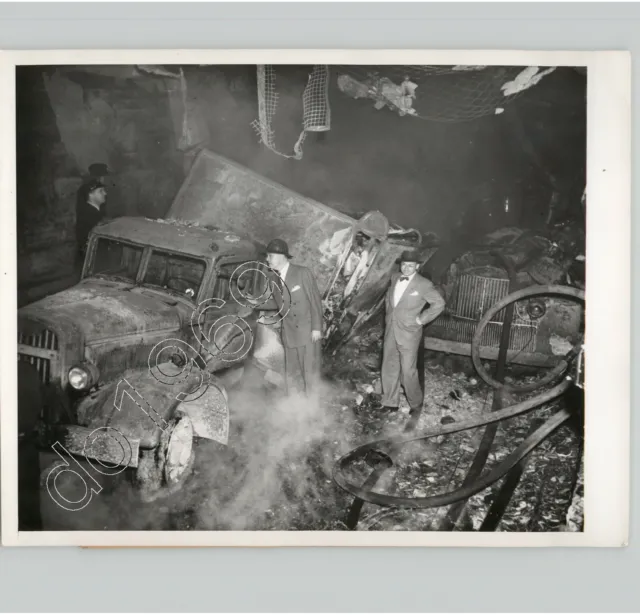 HOLLAND TUNNEL Fire Explosion Debris New York City, NYC Vtg. 1949 Press Photo