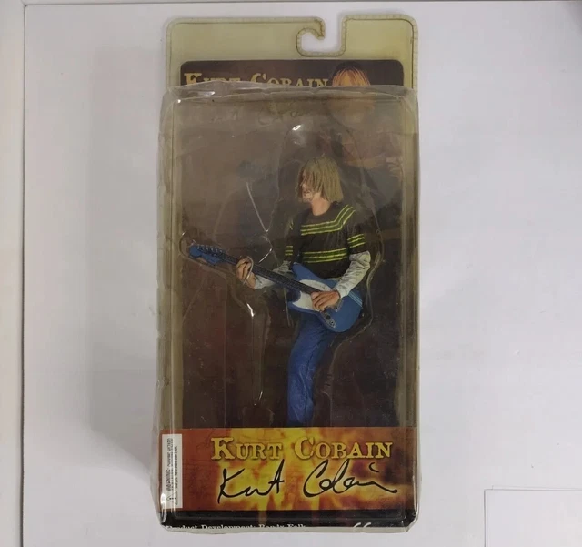 NECA Kurt Cobain 7''  Figure Teen Spirit Video  Fender Mustang Guitar