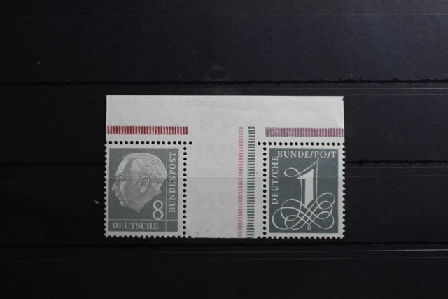 BRD Zd WZ15 aIV YII postfrisch Zusammendruck als Oberrand #RV926