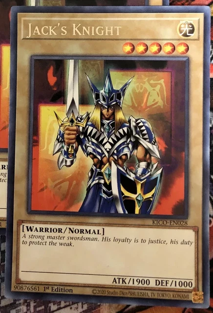 Yugioh Jack's Knight KICO-EN028 Rare 1st Edition Near Mint