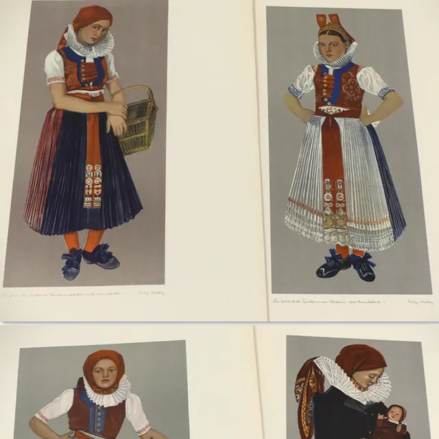 Sudetenland Traditional Dress Portfolio 1943 w/38 plates German Costume Iglau