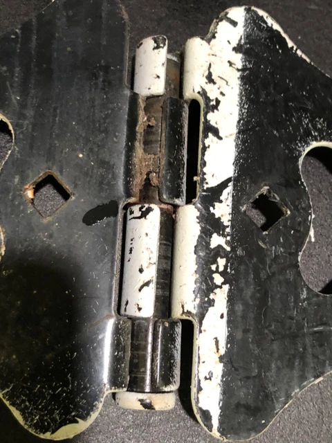 Large Vintage Gate Hinges Steel Strap Hinge Pair of Two Unique Farmhouse 3