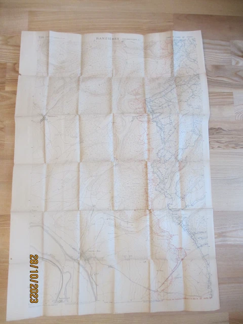 CARTE GROUPE DES canevas de tir "RANZIERES ", 1917 EUR 50,00 - PicClick FR