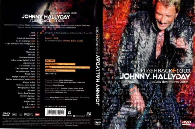 JOHNNY HALLYDAY Flashback Tour Palais des Sports 2006 DVD