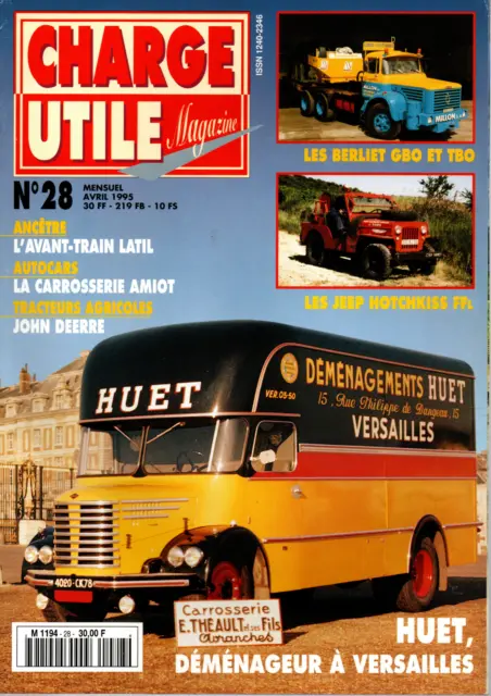 Charge Utile Magazine N028 95 Tracteurs John Deere Carosserie Amiot