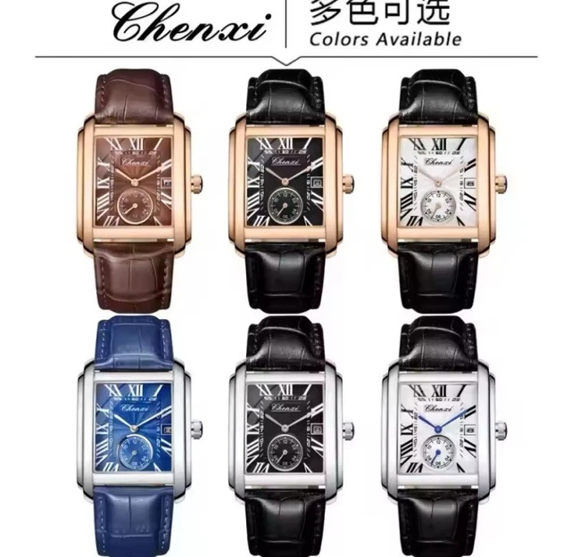 Montre Spirale Homme - Rectangulaire Quartz Japan - Vintage Années 50 - Résistante à L'eau