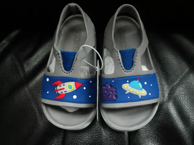 BOYS SKECHERS BLUE Grey Rocket Sandals Uk Child 3 £25.00 - PicClick UK