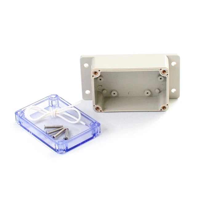 Electrical Boxes Hinged Outdoor Project Enclosure with 2 Cable Glands