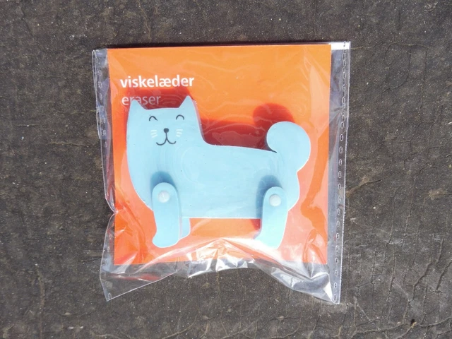 Gommina Gomma Danimarca Gatto Viskelaeder Eraser Cat