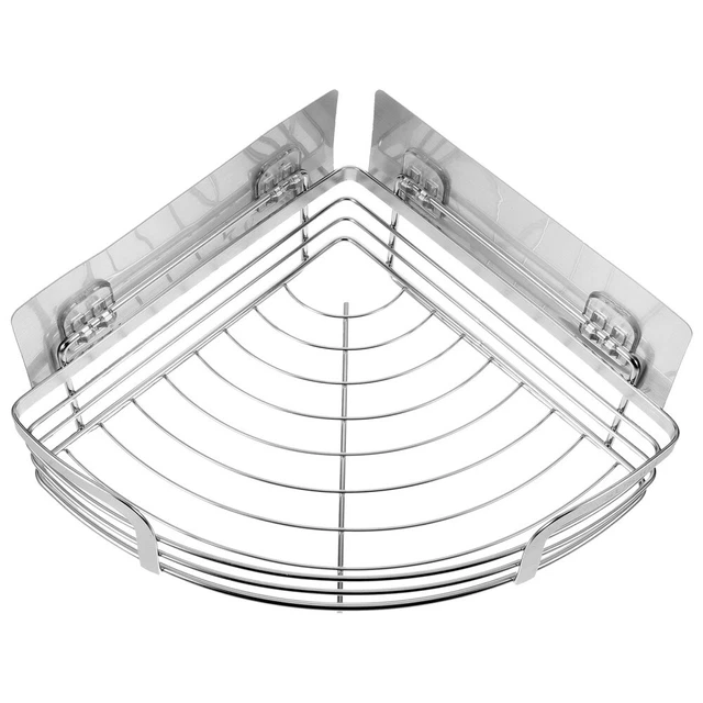 Mensola angolare per doccia in acciaio inox 304, organizer