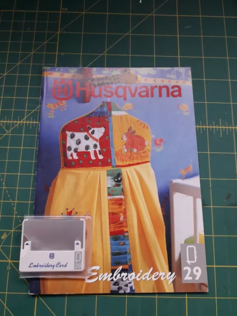 Husqvarna Viking Embroidery disc 29 and book