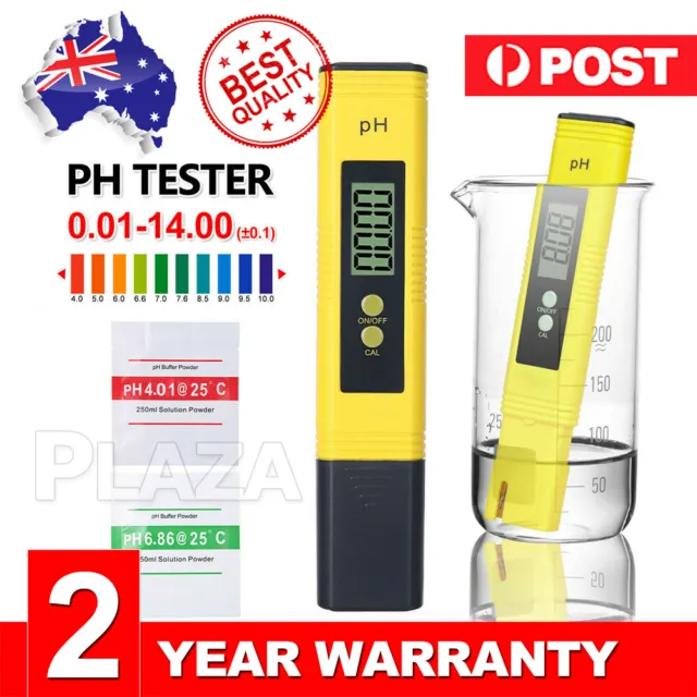 PH Meter Test Pen Digital Electric Portable Water Hydroponics Aquarium Tester