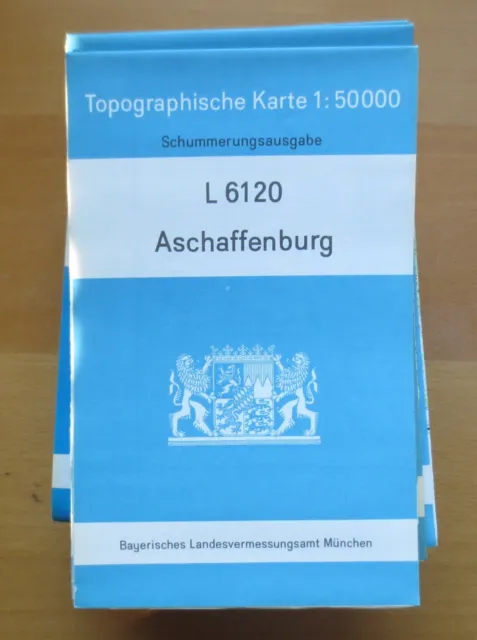 r1-1) Topographische Karte 1 : 50000  Aschaffenburg    L 6120
