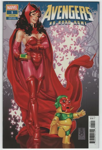 Avengers: No Road Home #1 Mark Brooks Scarlet Witch and Vision Variant Cover