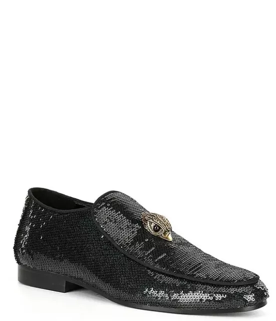 Kurt Geiger London Men's Hugh Eagle Sequin Slip-On Dress Loafers