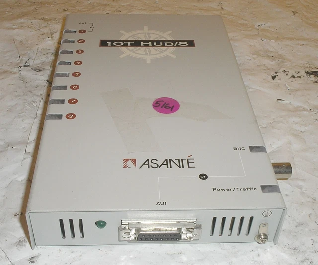 Asante 10T Hub / 8 Ethernet Port - No Power Supply