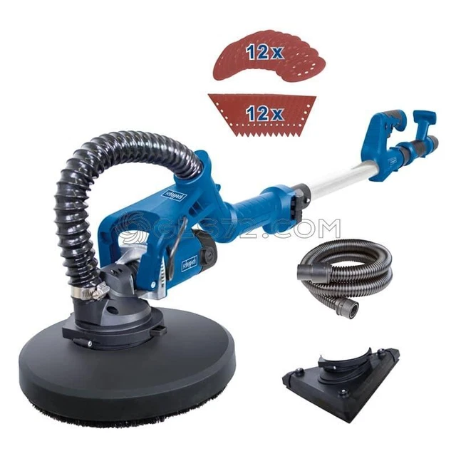 230V Drywall/Tri-Angle Sander Variable Speed Telescopic Arm 710W Scheppach Ds930