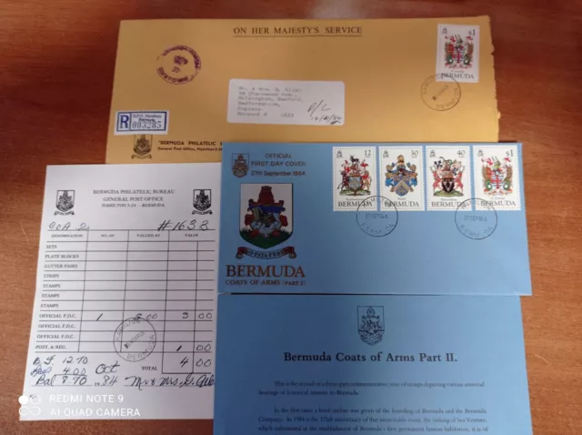 Envelope - Official First Day Cover - Bermuda 1984