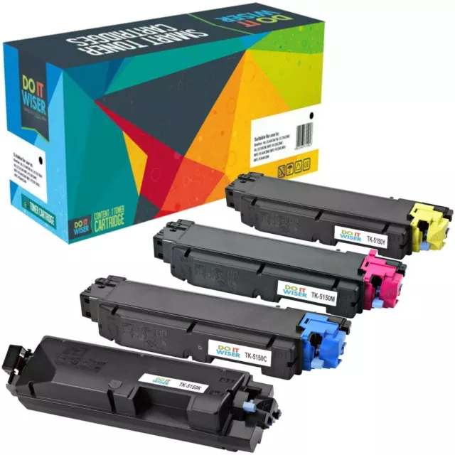 ADATTO A KYOCERA KIT 4 TONER BK C M Y TK5150 ECOSYS M6535cidn ECOSYS M6035cidn