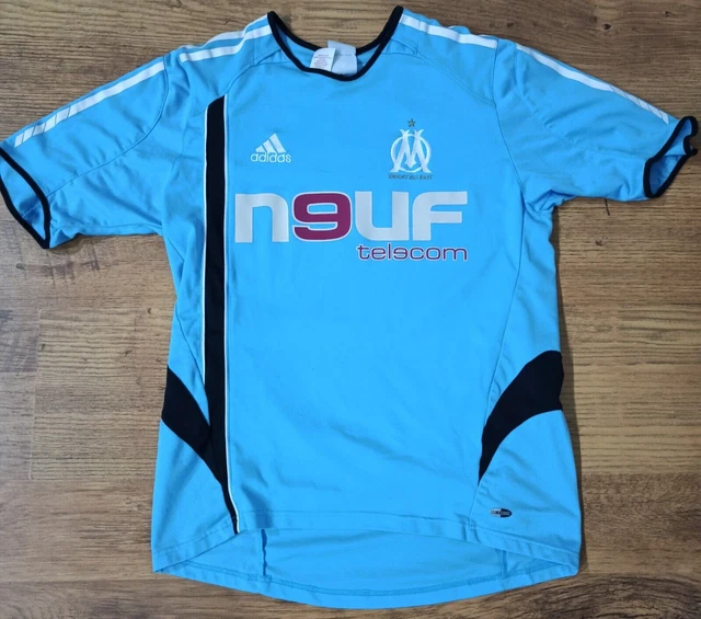 Maillot OM Marseille adidas vintage football 2008 direct énergie blanc bleu - 8 ans - Vêtements