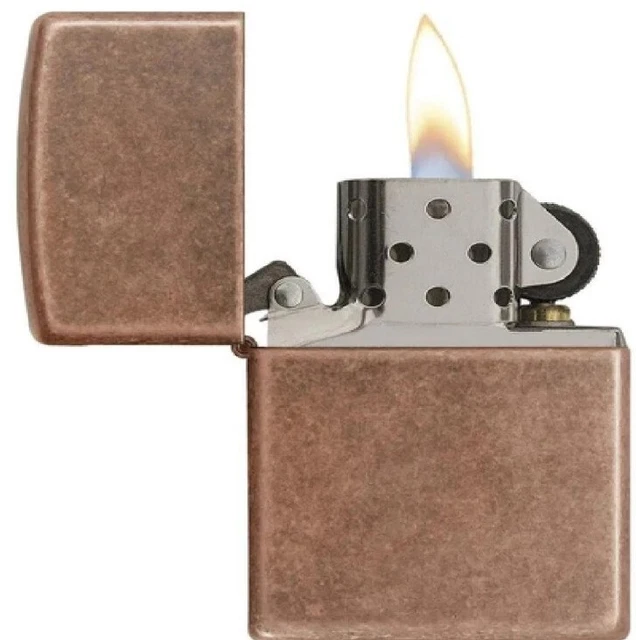 Zippo Lighter CLASSIC ANTIQUE COPPER 301FB Windproof Made In USA Genuine
