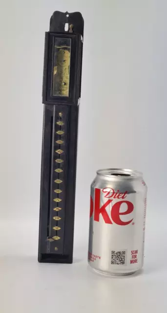 Rare shaku-dokei Verge pillar single weight wall clock