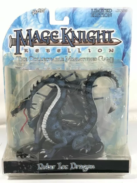 Mage Knight Rebellion Polar Ice Dragon Vntag Wiz Kids Collectable Miniature Game