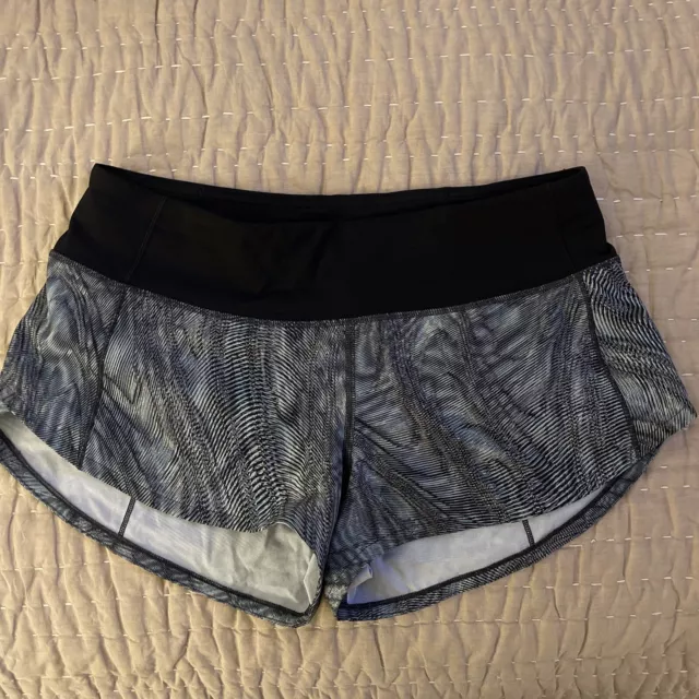 💕Lululemon Women's Speed Up Shorts Mid Rise Lined 2.5 Size 4 EUC