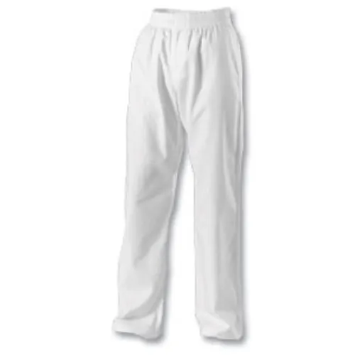 Karate Polycotton Trousers White Gi Bottoms Adults Childrens Kids Pants Training
