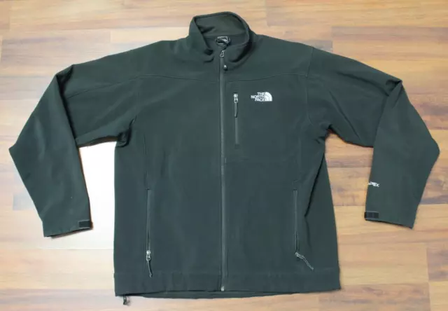 The North Face Apex Bionic Men Black Weather Shield Mock Neck Full Zip Jacket L