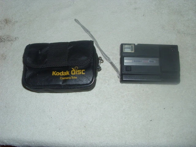 CÁMARA DE TELE DISCO KODAK de colección con bolso de cámara