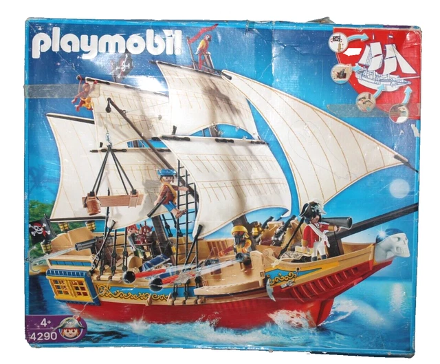 PLAYMOBIL 4290 BATEAU pirate bateau avec figurines et emballage d