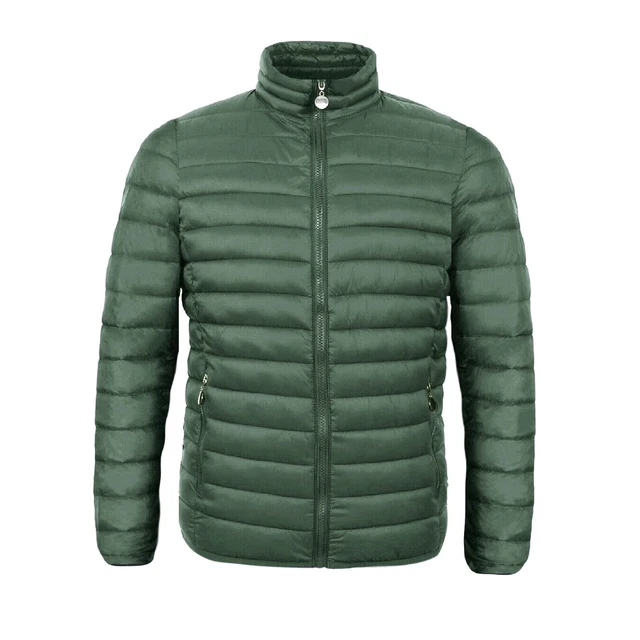 Piumino 100 grammi Uomo Giubbotto Leggero Giubbino slim fit Giacca Blu Verde 5