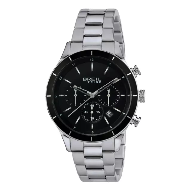 orologio BREIL Dude SCONTO 25% uomo sub50mt acciaio crono fondo nero EW0447