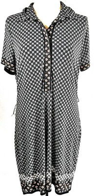 Max Studio Women's Ladies Dress Black Blue Size XL UK 16 Shirt Dress Button up