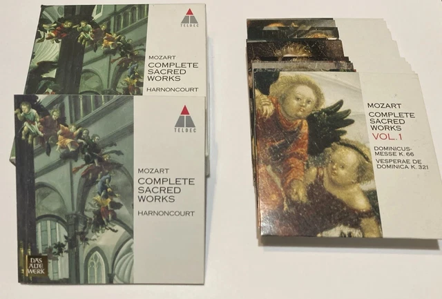 MOZART COMPLETE SACRED Works 13-CD Box Set Harnoncourt