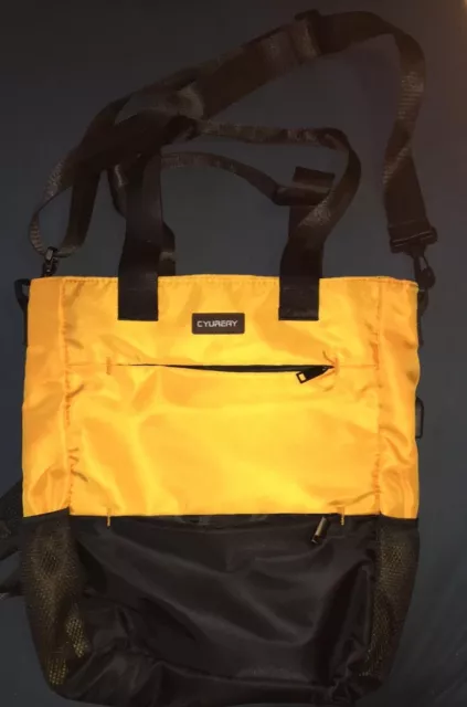 convertible tote backpack, yellow, cyureay brand